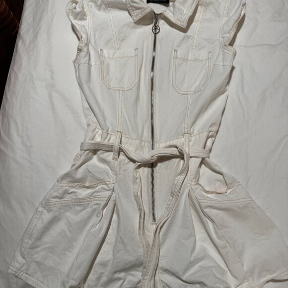 Pacsun White Denim Romper - Picture 2 of 2